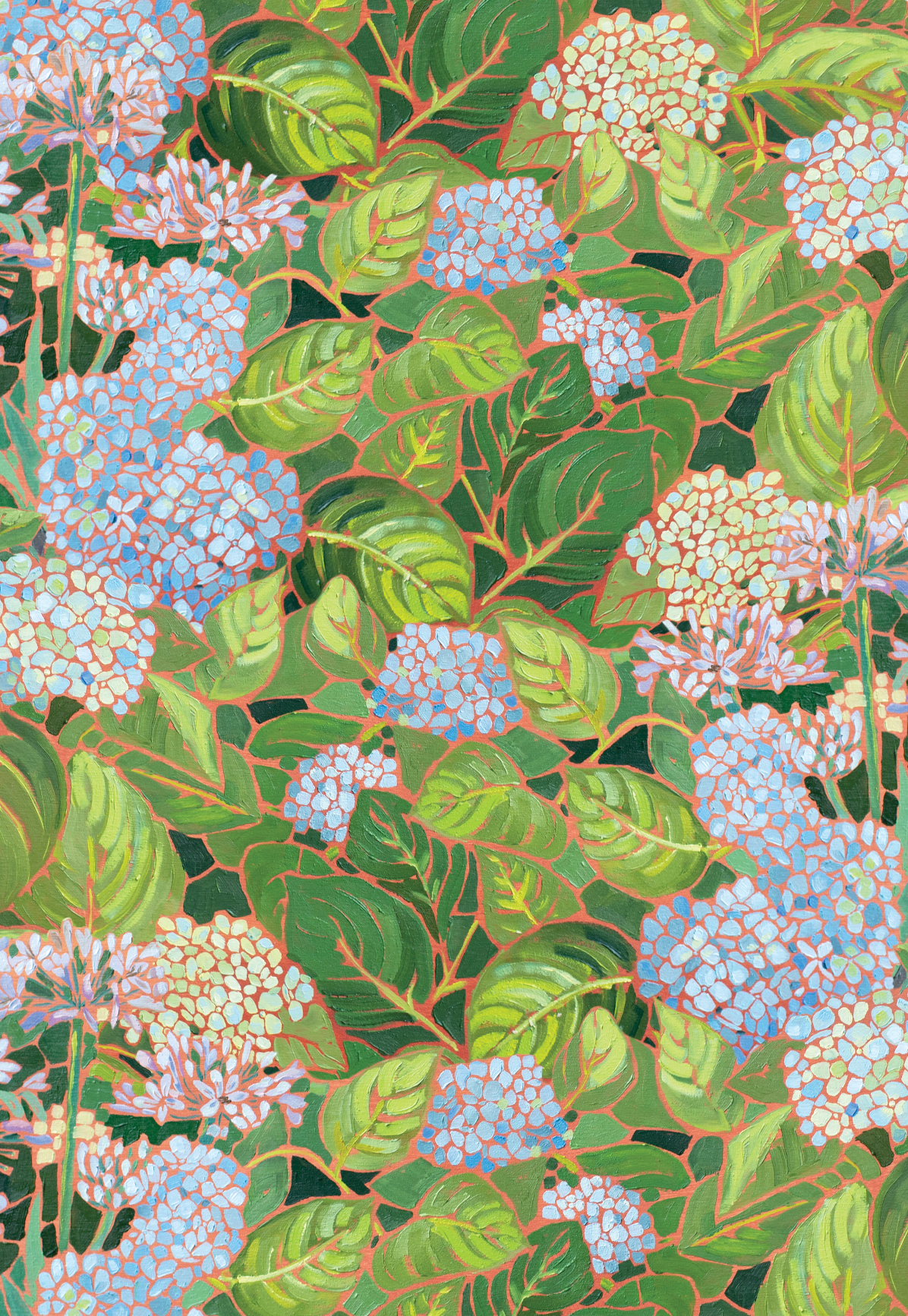 Hydrangea Wrapping Paper