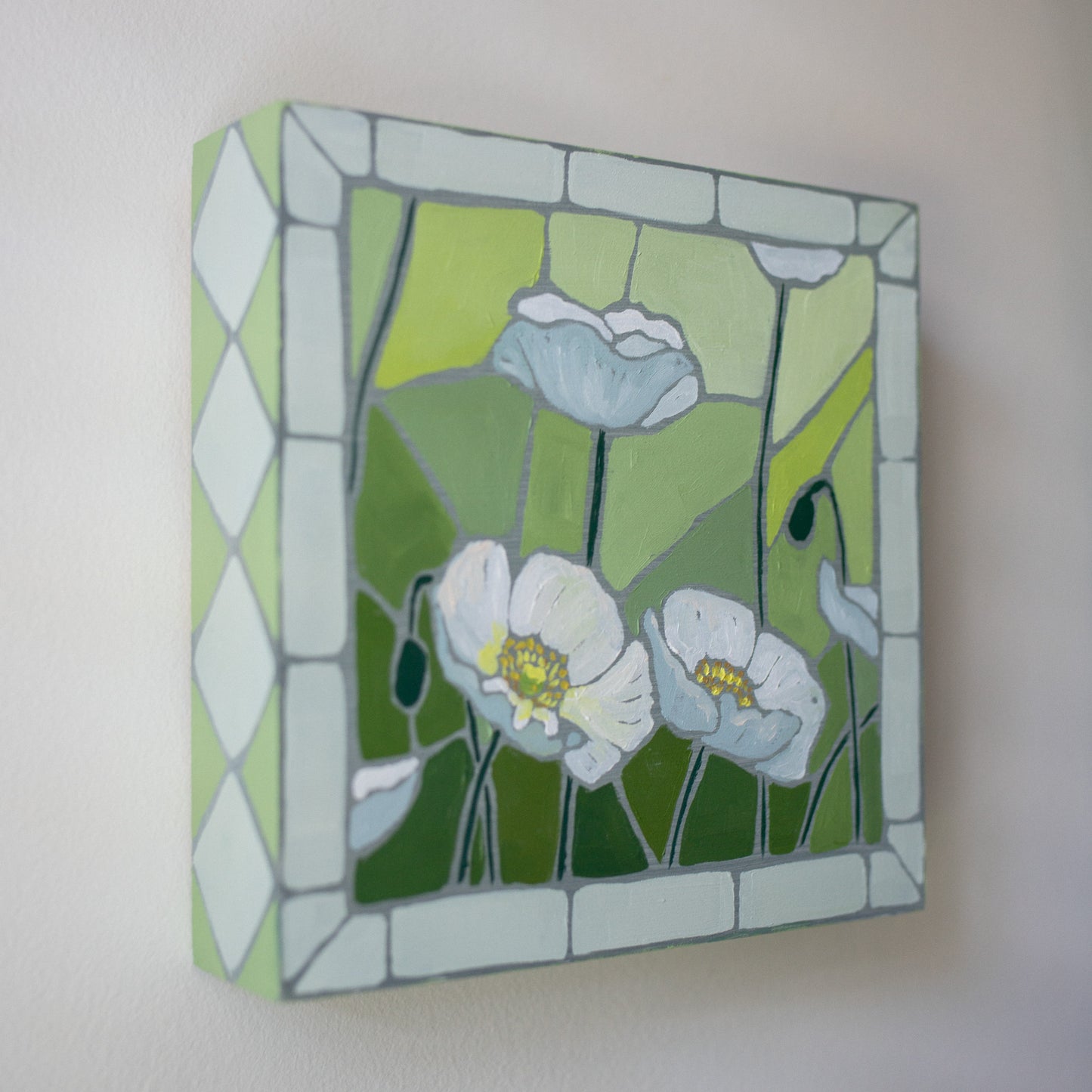 Stained Glass Poppies