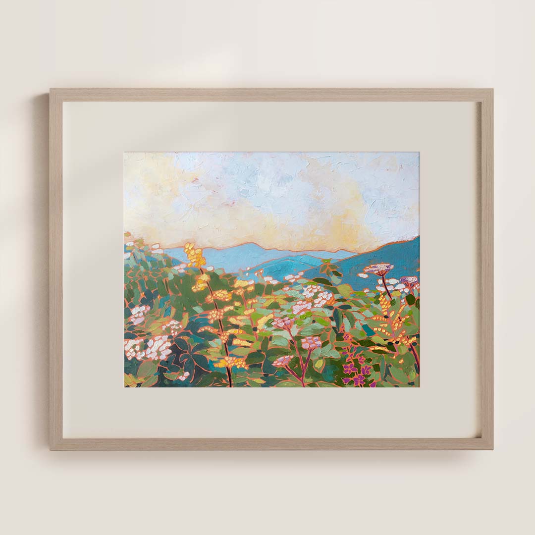 Black Balsam Wild Flowers PRINT