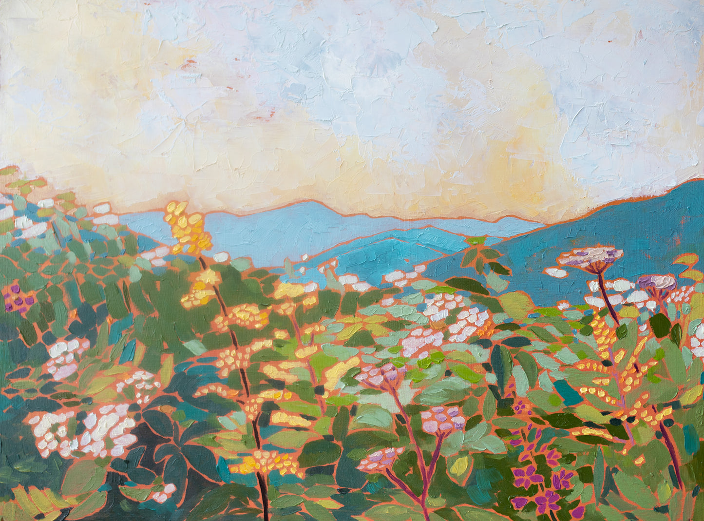 Black Balsam Wild Flowers PRINT