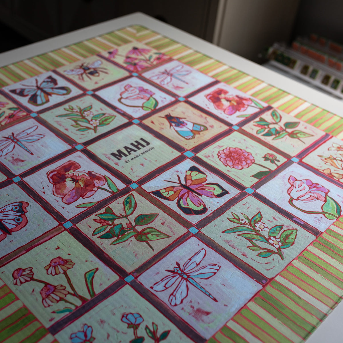 Garden Party Mahjong Mat